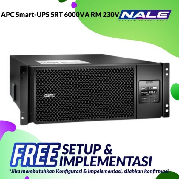 APC Smart-UPS SRT 6000VA RM 230V (SRT6KRMXLI)